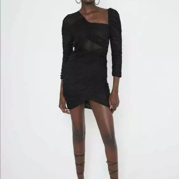 Zara draped lace dress - Picture 8 of 9